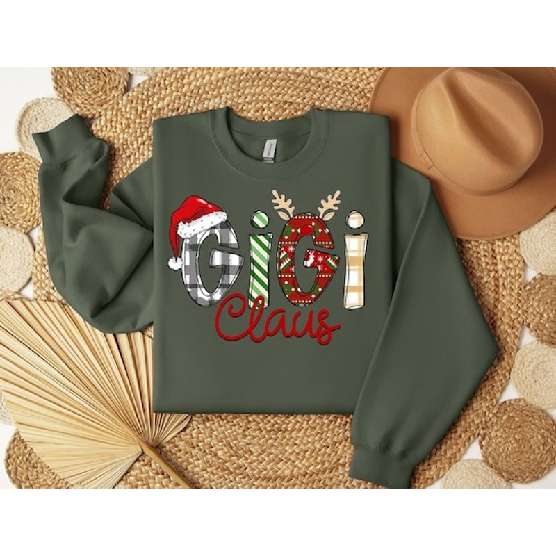 Gigi Claus Sweatshirt, Gigi Claus Crewneck, Gigi Claus Shirt, Grandma Sweater, Funny Christmas Sweatshirts, Christmas Gi.jpg