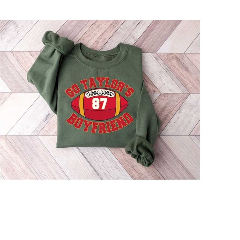 Go Taylors Boyfriend Sweatshirt, Travis and Taylor, Taylors Version Shirt, Trendy Sweatshirt for Football Season, Funny.jpg