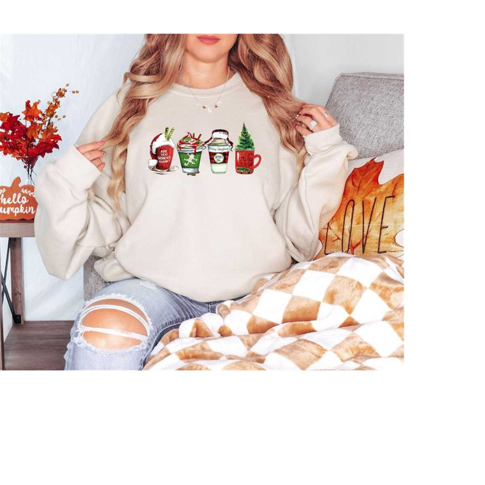 Hallmark Christmas Movie Coffe Sweatshirt , Christmas Latte Sweatshirt, Holiday Spirit Sweatshirt,  This Is My Movie Wat.jpg