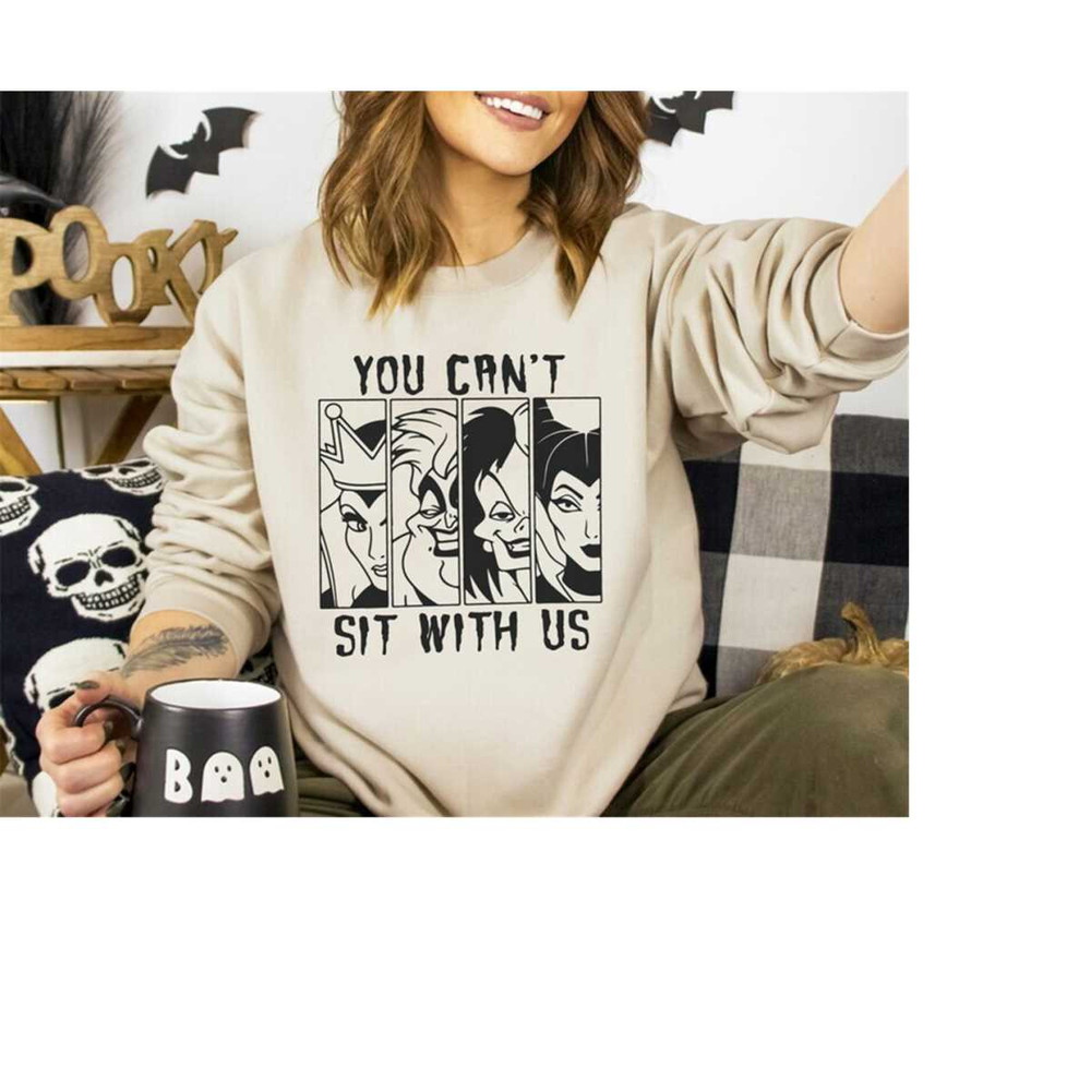 Halloween Bad Witches Sweatshirt, You Cant Sit With Us Sweatshirt, Sanderson Sisters Shirt, Halloween Vintage Tee, Hocus.jpg