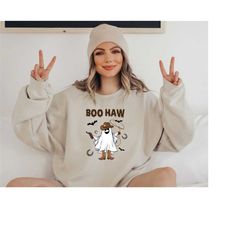 halloween boo haw sweatshirt, halloween shirt, halloween sweatshirt, halloween vintage sweatshirt, halloween retro sweat