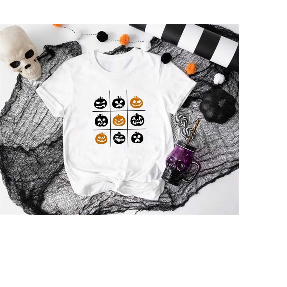 Halloween Shirt, Pumpkin Face Shirt, Fall Shirt, Halloween Party Shirt, Halloween Costume, Halloween Matching Shirts, Pu.jpg