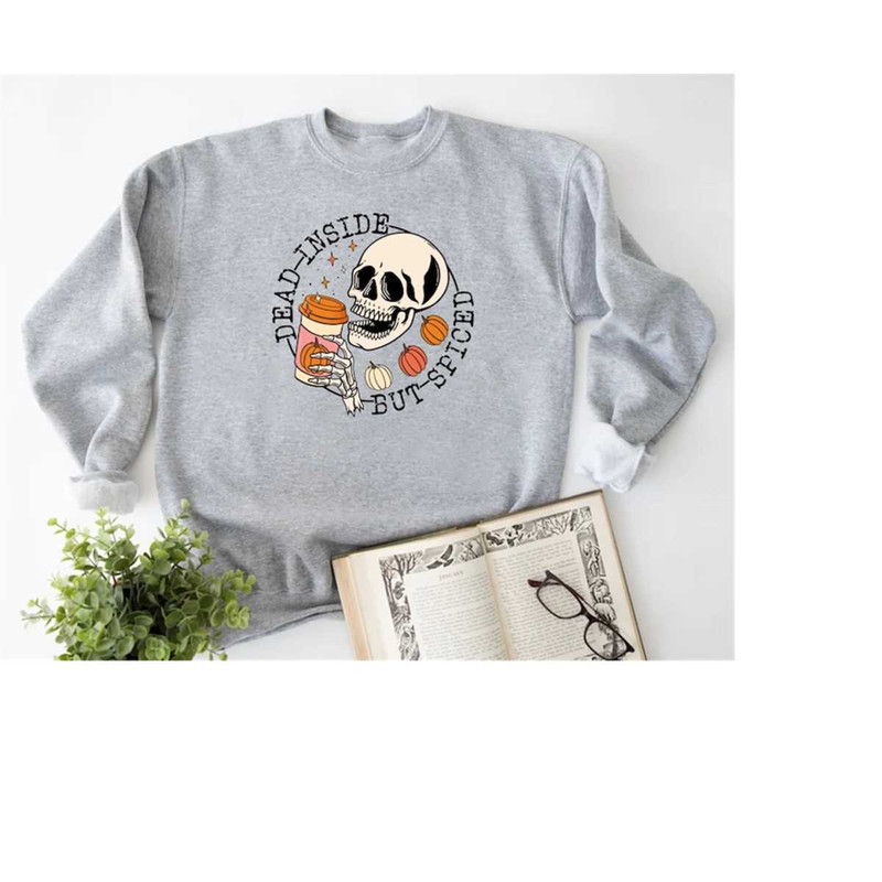Halloween Skeleton Sweatshirt, Pumpkin Hoodie, Fall Shirt, Halloween Party Sweater, Halloween Costume, Halloween Matchin.jpg