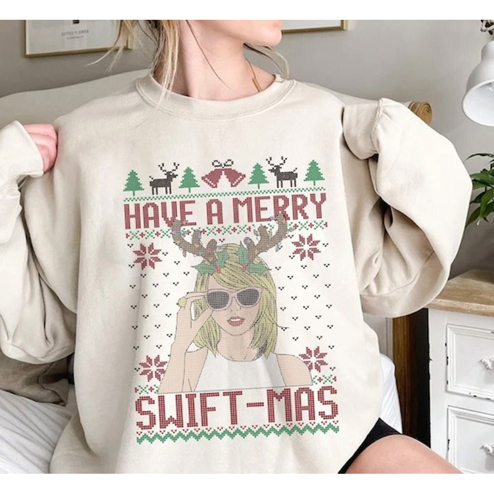Have A Merryy Swiftmas Ugly Sweatshirt shirt Hoodie, Ugly Merry Christmas Sweatshirt ,TS Family Shirt, Gift TS Fan.jpg