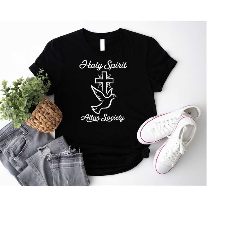 Holy Spirit Altar Society Shirt, Religious Sweatshirt, Christian Cross Sweatshirt, Holly Spirit Dove Shirt, Jesus Faith.jpg