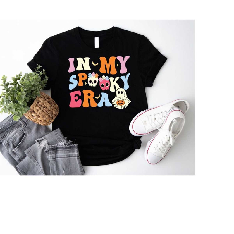 In My Spooky Era, Halloween Ghost Shirt, Spooky Season Shirt, Funny Halloween Shirt, Cute Ghost Shirt, Spooky Vibes Shir.jpg