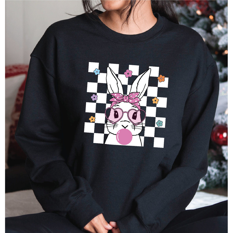 Happy Easter Day Sweatshirt, Messy Bunny Sweatshir, Easter Mama Sweatshirt and Hoodie, A239.jpg