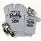 Father and son shirts, fathers day gift, number one dad, first fathers day, gift for husband, gift for dad, matching son and dad.jpg