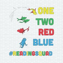 One Fish Two Fish Reading Squad SVG