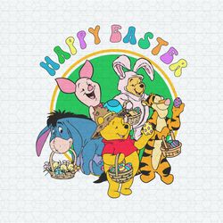 Winnie The Pooh Happy Easter SVG