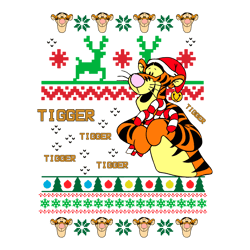 winnie the pooh tigg er ugly christmas svg download file