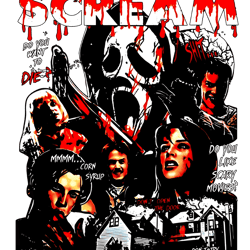 vintage screa m ghost face horror characters png download