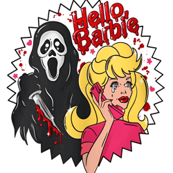 Ghost Mask Doll Hello Barbie PNG Download File