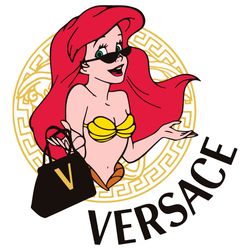 ariel versace svg ariel mermaid svg versace svg disney princess