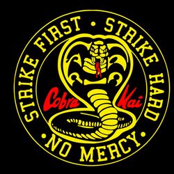 cobra kai logo quotes svg png movies svg cobra kai logo svg