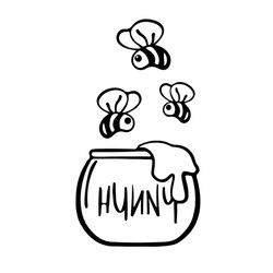 hunny winnie the pooh svg silhouette disney svg honey design