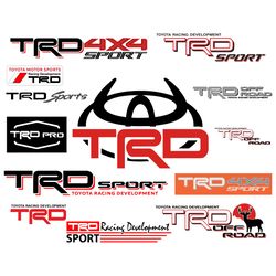 toyota racing development bundle svg png brand svg trd svg