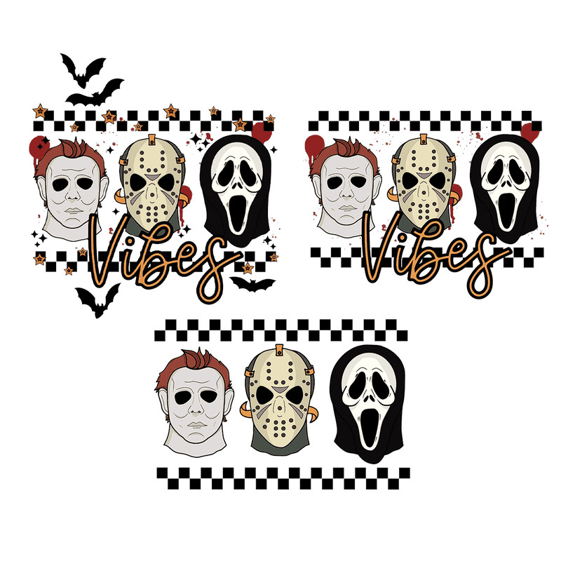 Horror Halloween Character Bundle Png Spooky Vibes Png Halloween Movie Character Png.png