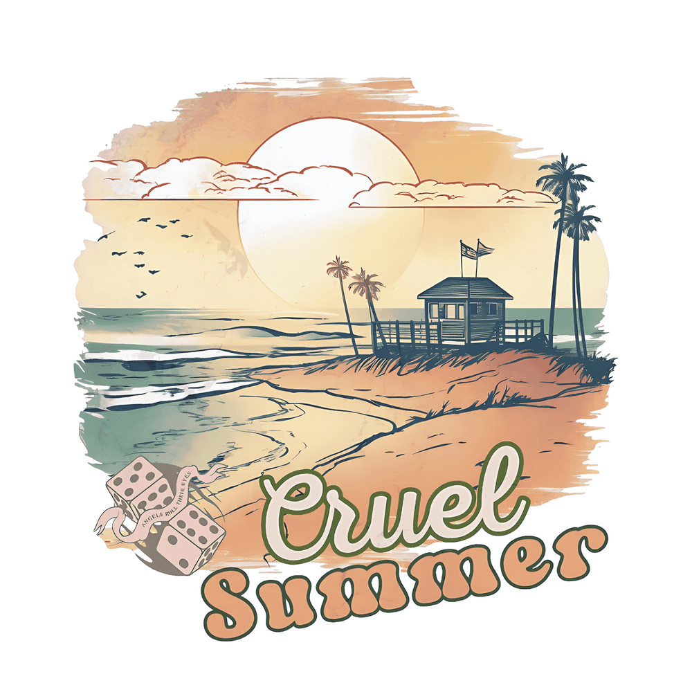 Svg290623t063 Cruel Summer Taylor Swift Summer Vibes Png Silhouette File Svg290623t063png.png