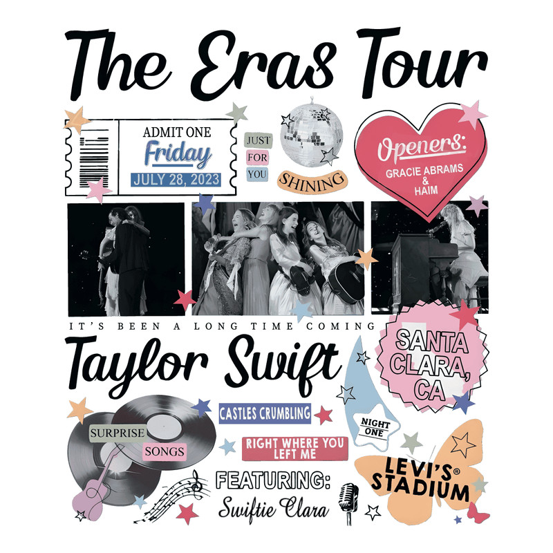 Svg030823t055 Retro Santa Clara The Eras Tour Taylor Swift Png Download Svg030823t055png.png