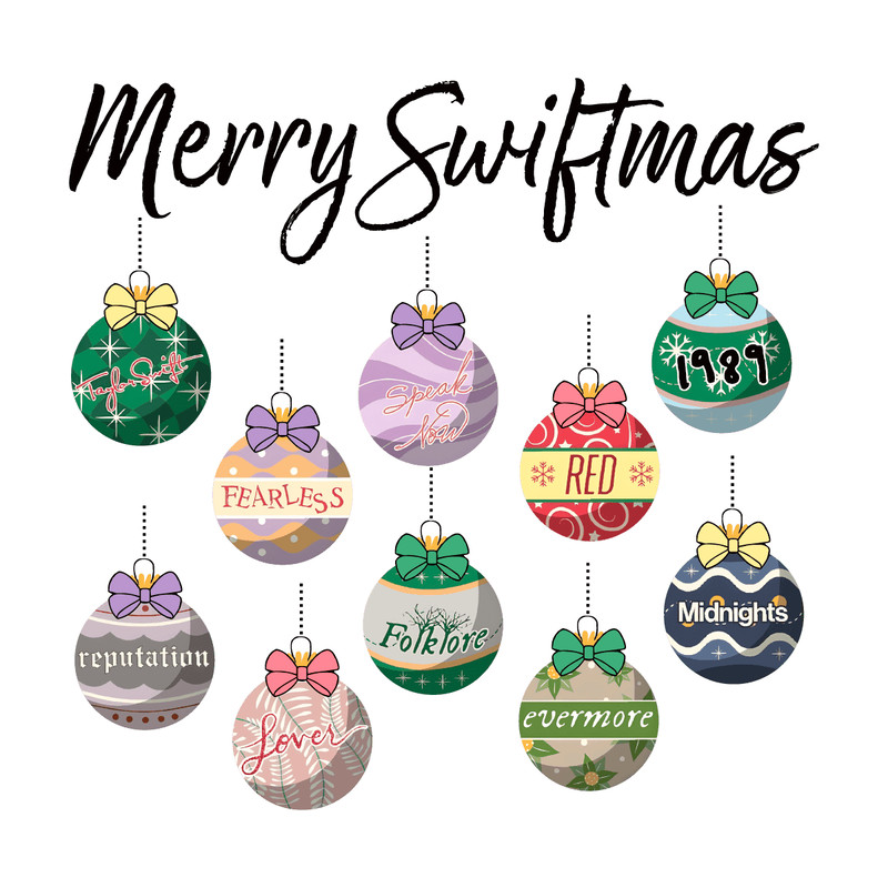1811231011 Vintage Merry Swiftmas Christmas Ball Taylor Albums Png File 1811231011.png