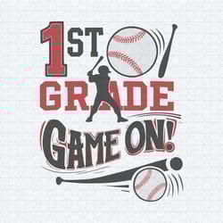 1st back to school baseball game on svg