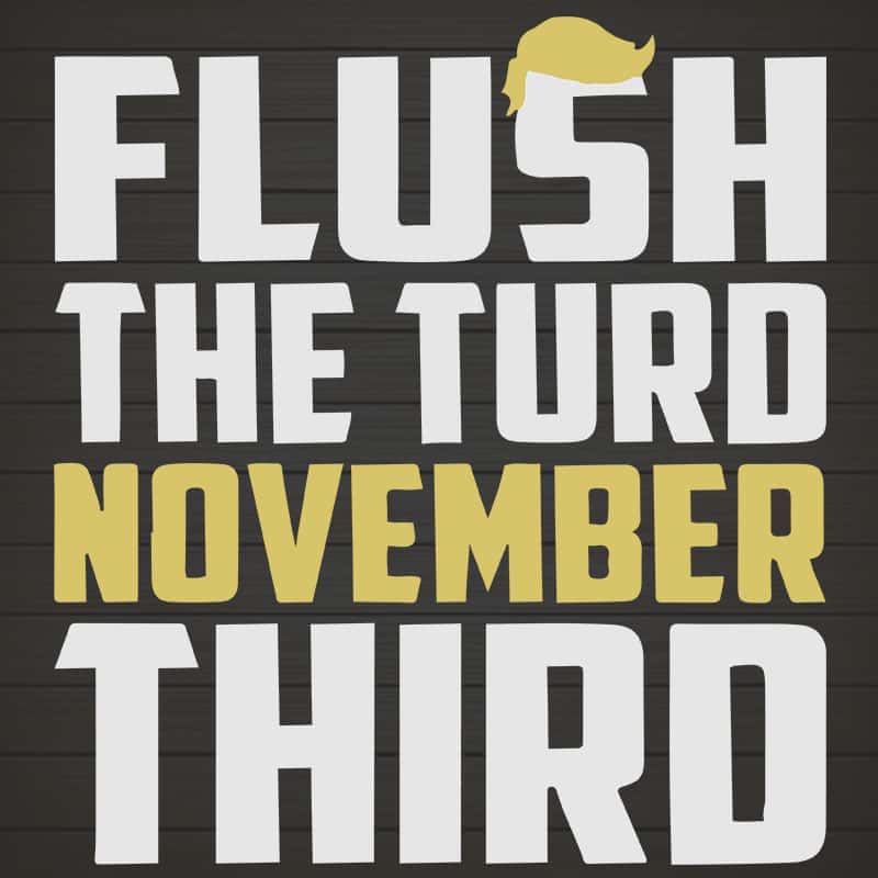 Flush The Turd November Third SVG Political Art Politics 45 Emoji Trump SVG.jpg