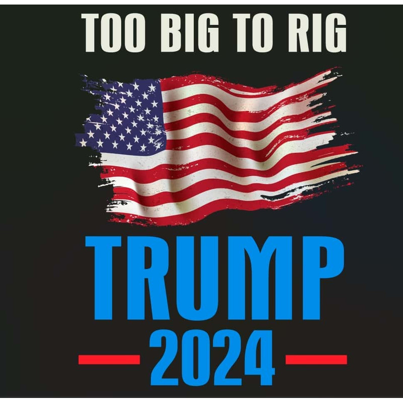 Only PNG File - Retro Too Big To Rig Trump Election PNG.jpg