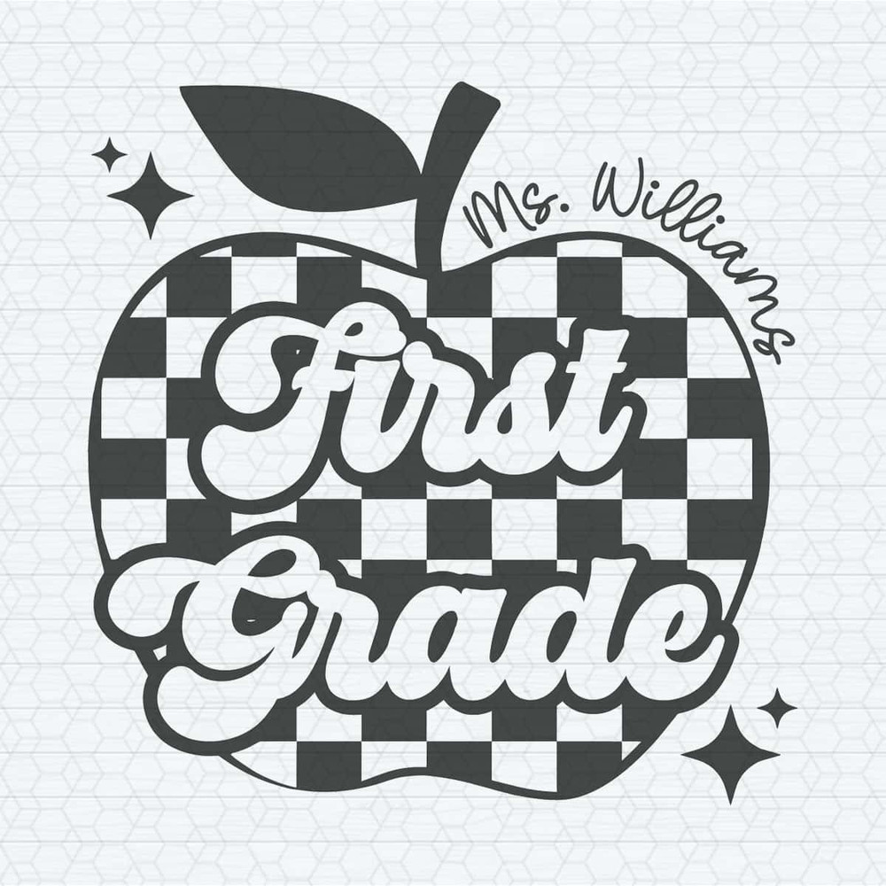 Custom First Grade Teacher Apple SVG.jpg
