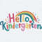 Hello Kindergarten Pride Flower Back To School SVG.jpg