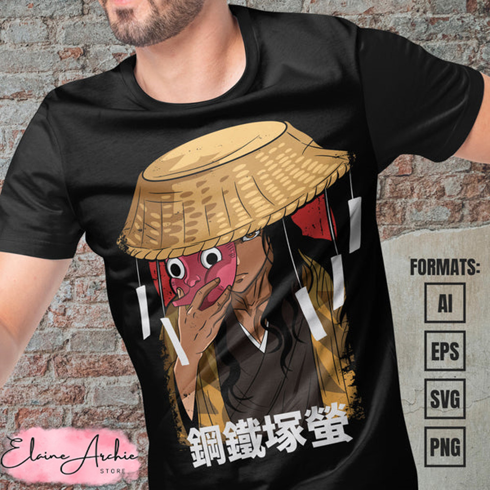 Premium Demon Slayer Anime Vector T-shirt Design Template #9.jpg
