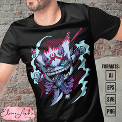 premium gengar pokemon anime vector t-shirt design template 4