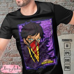 premium kai chisaki my hero academia anime vector t-shirt design template