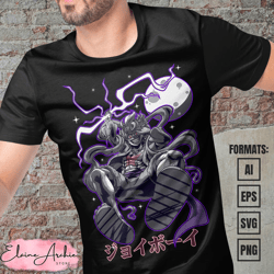 premium luffy gear 5 one piece anime vector t-shirt design template 18