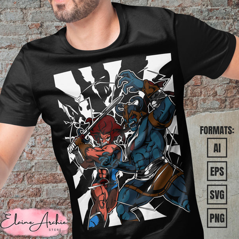 Premium Thundercats Vector T-shirt Design Template.jpg