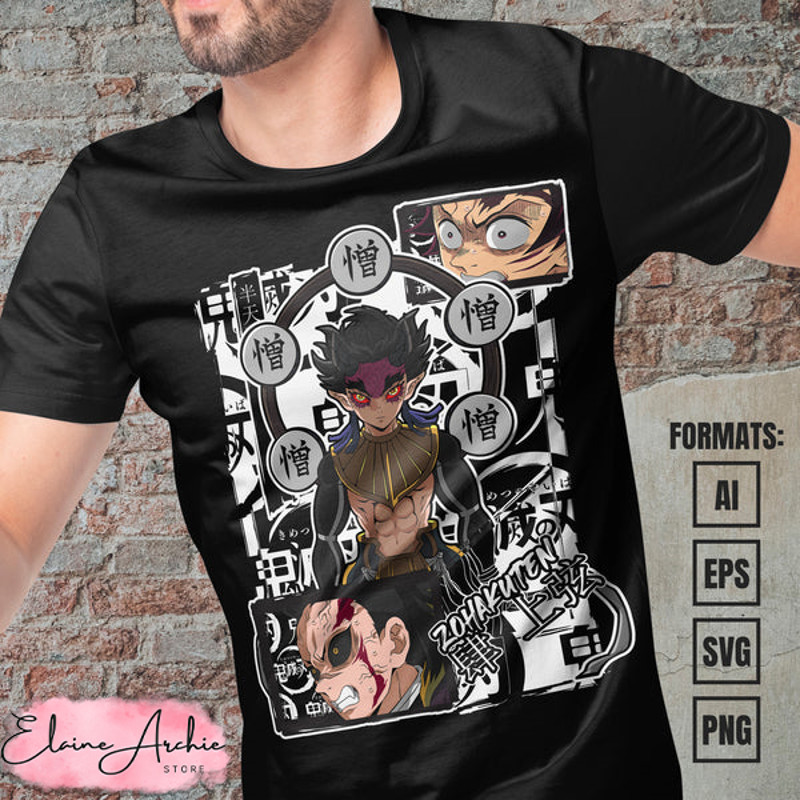 Premium Zohakuten Demon Slayer Anime Vector T-shirt Design Template #2.jpg