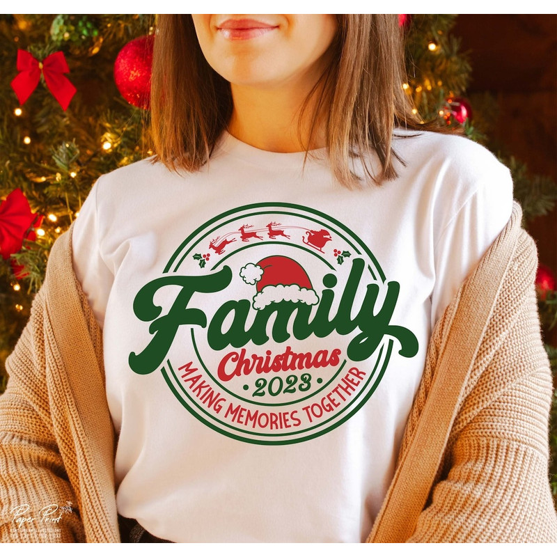 Family Christmas 2023 Shirt, Making memories together, Christmas shirt 2023, Christmas family shirt.jpg