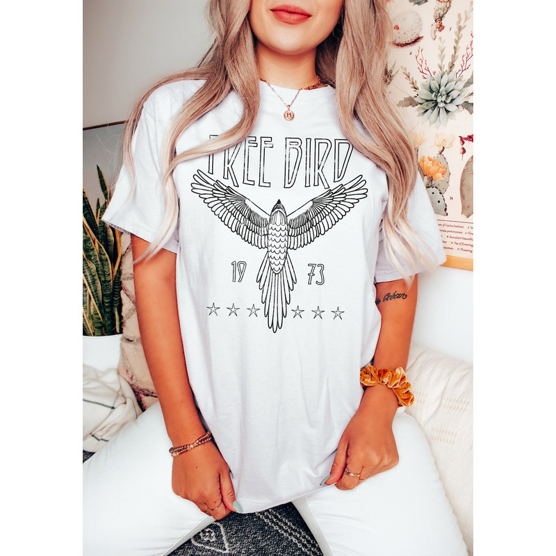 Free Bird Shirt, Boho TShirt, Free Bird Tee, Eagle Shirt, Thunderbird Shirt, Retro Music Shirt, Unisex Shirt.jpg