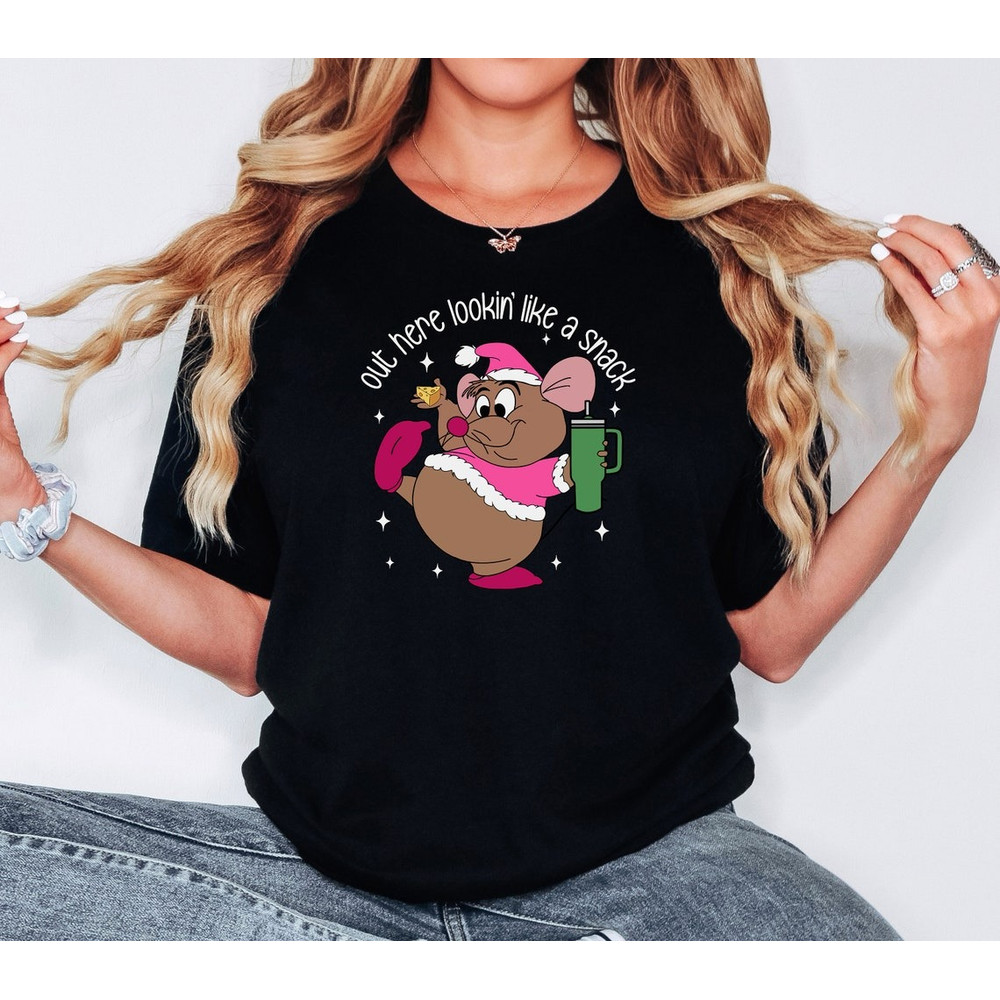 Funny Womens Christmas Shirt, Out Here Looking Like a Snack Shirt, Christmas Gift, Holiday Shirt, Christmas Crewneck.jpg