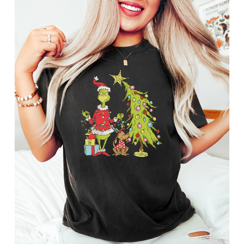 Grinch Christmas Tree Shirt, Grinch Christmas Shirt, Christmas Shirt, Grinchmas Shirt, Cute Christmas Shirts, Christmas.jpg