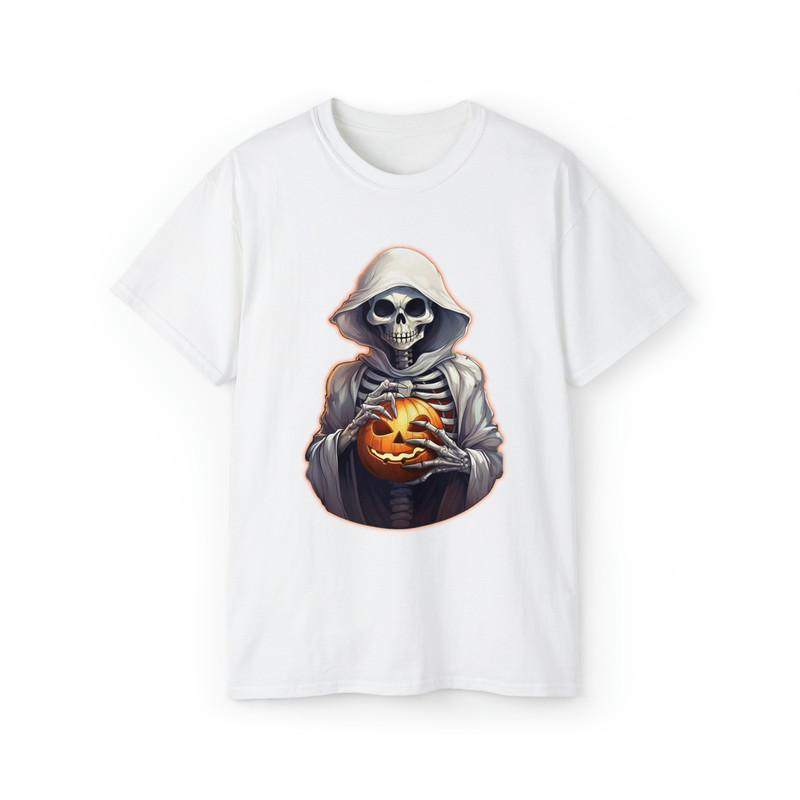 Halloween Ghost Skeleton Shirt, Spooky Witch Skull, Horror Pumpkin Shirt.jpg