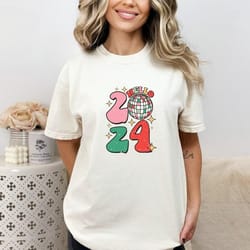 happy new year 2024 tshirt, new year 2024 shirt, retro new year shirt, hello 2024 shirt, new year party shirt, 2024