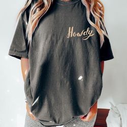 ho ho howdy santa shirt, cowboy santa tshirt, western graphic tee, western christmas tshirt, retro christmas t shirt