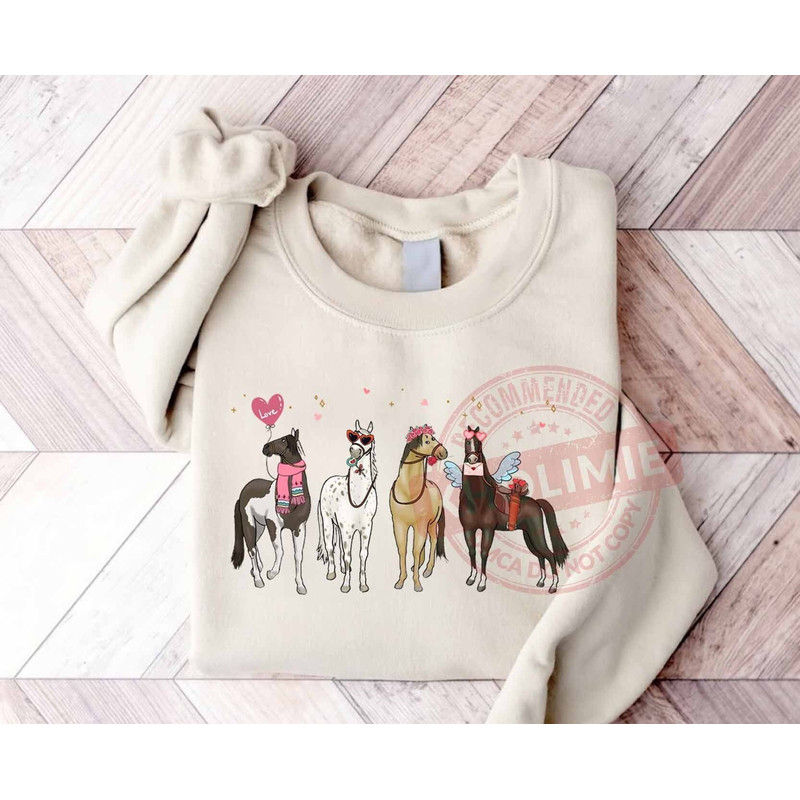 Valentine Horse Sweatshirt, Horse Valentine Shirt, Valentine Shirt, Horse Lover Shirt, Western Valentine Sweatshirt, Valentine Animals Shirt.jpg