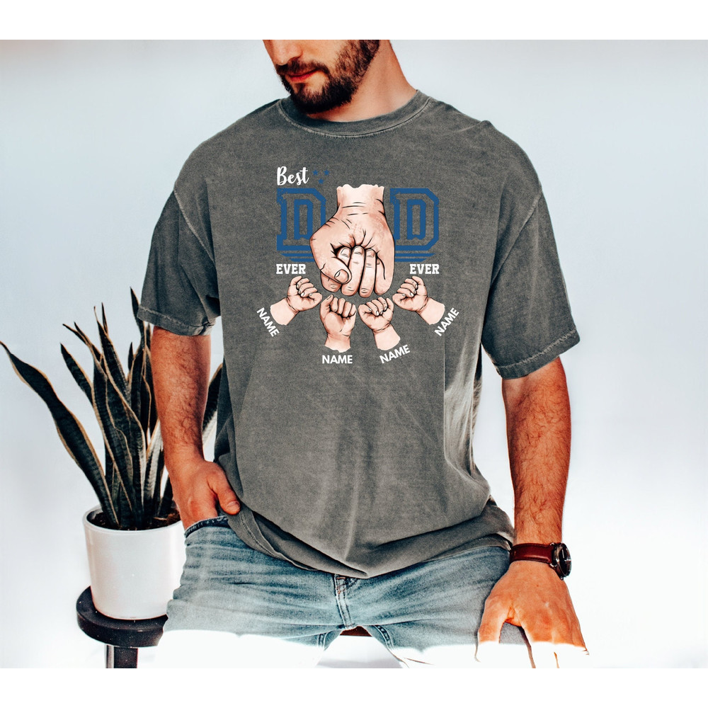 Personalized Dad And Kid Shirt, Father's Day Family Fist Bump Shirt, Custom Dad And Son Shirt, Father's Day Shirt, Gift for Dad, A533.jpg