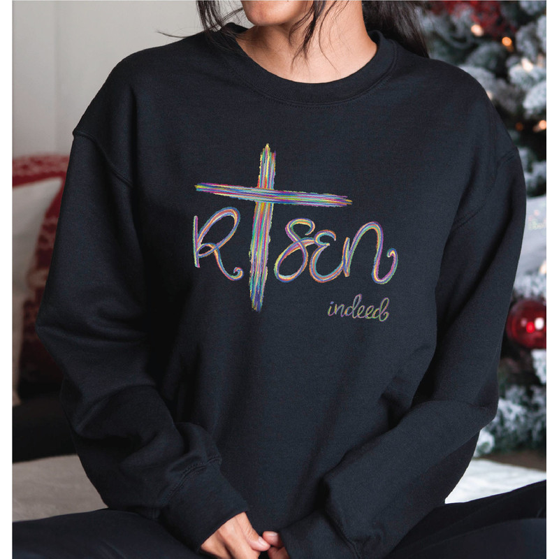 He is Risen Hoodie Retro, Faith Based Sweater, Jesus Sweatshirt, Christian Easter, Bible Verse, Christian Apparel, A330.jpg