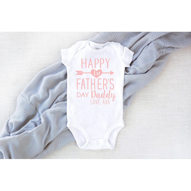 first fathers day gift from baby, fathers day gift from child, fathers day gift, Fathers day gift, gift for daddy, baby tee for fathers day.jpg