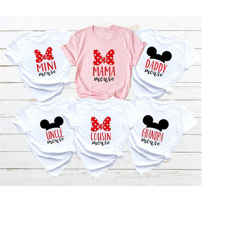 Mouse Matching Family T-Shirts, Mama Mouse, Daddy Mouse, Disney Family Shirts, Disney Group Shirts, Theme Park World Tee.jpg