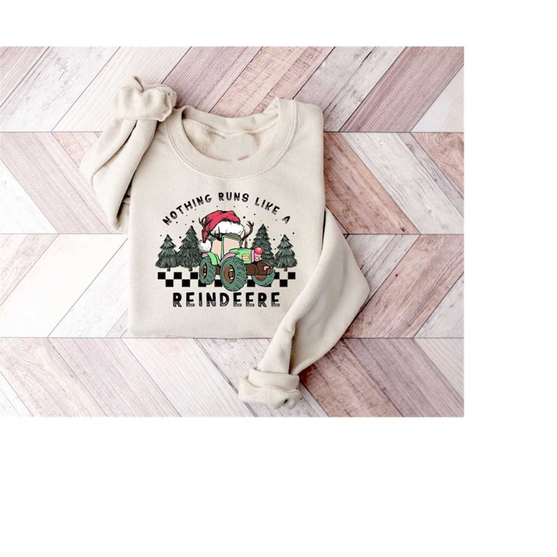 Nothing Runs Like A Reindeere Christmas Truck Shirt, Farm Fresh Christmas Sweater, Farm Holiday Sweatshirt, Farm Fresh C.jpg
