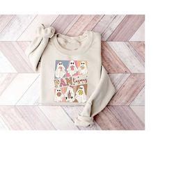 pantasmas ghost halloween sweatshirt, spooky conchas shirt, halloween ghost sweater, mexican halloween sweatshirt,dia de